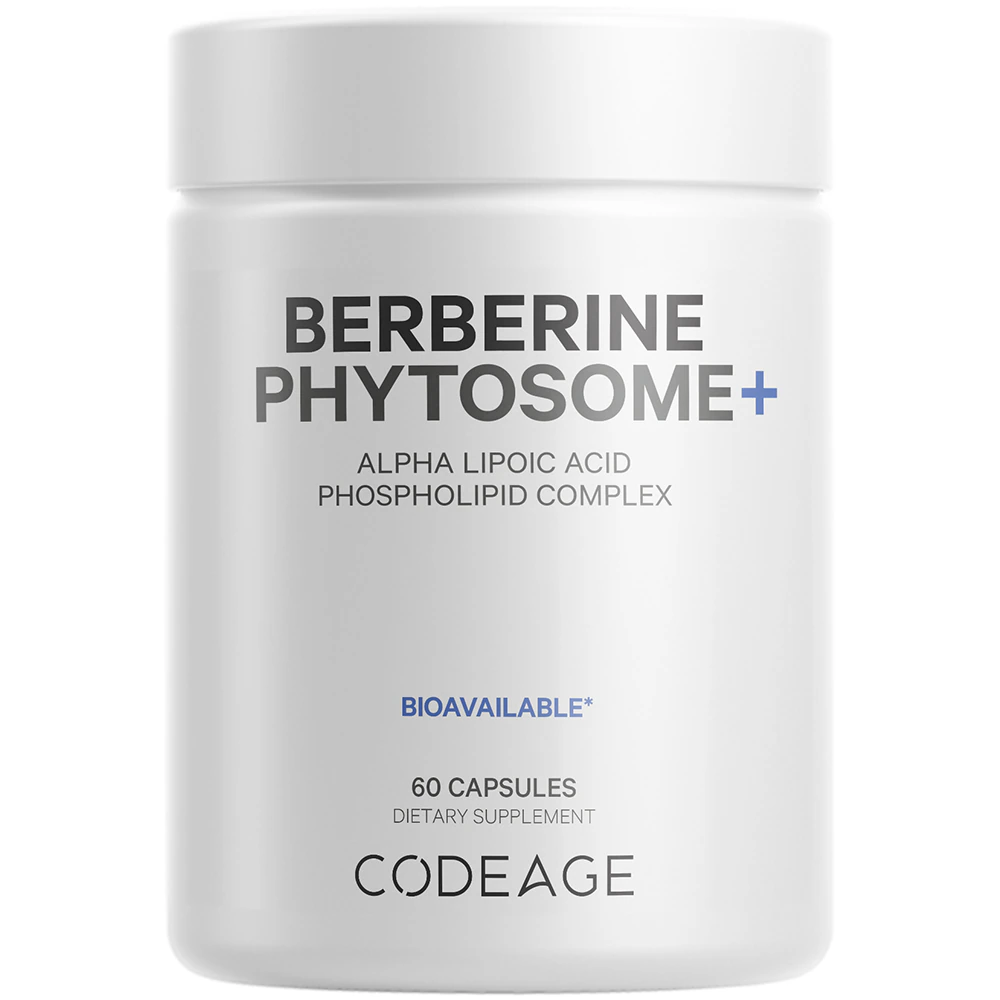 Codeage Berberine Phytosome-Indian Barberry Berberine HCL-Alpha Lipoic Acid-Phospholipids -- 60 Capsules