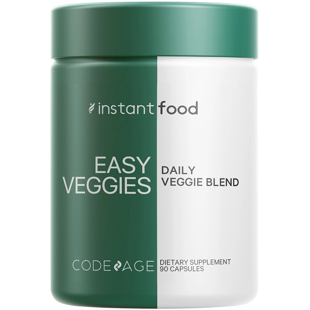 Codeage Easy Veggies - 15+ Vegetables - Greens Vitamins & Minerals Supplement - Superfood Multivitamins -- 90 Capsules