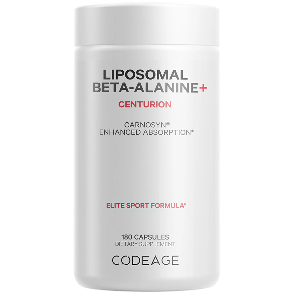 Codeage Liposomal Beta-Alanine Supplement - CarnoSyn Beta Alanine 1600 mg - Amino Acid Sports -- 180 Capsules