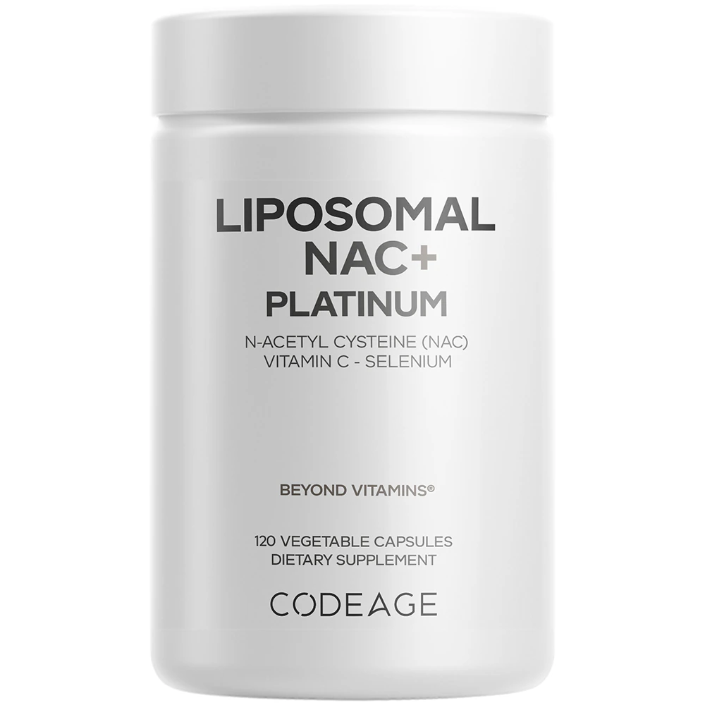 Codeage Liposomal Nac+ Platinum N-Acetyl L-Cysteine Vitamin C Alpha Lipoic Acid Selenium -- 120 Capsules