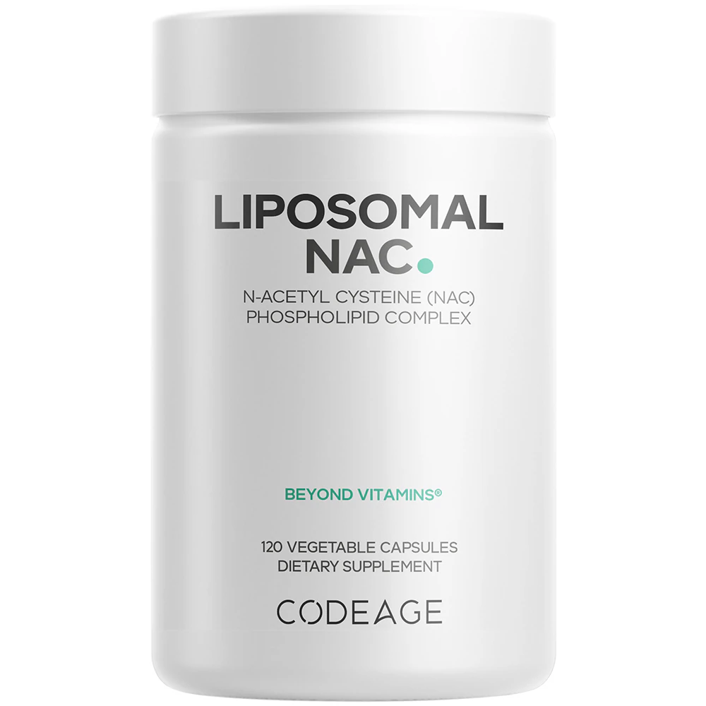 Codeage Liposomal NAC Supplement - Free-Form N-Acetyl L-Cysteine Amino Acid - 2 Month Supply -- 120 Capsules
