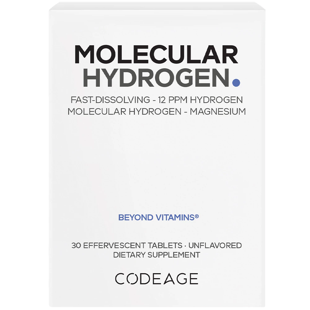 Codeage Molecular Hydrogen Elemental Magnesium Effervescent Hydrogen Water Tablets -- 30 Tablets