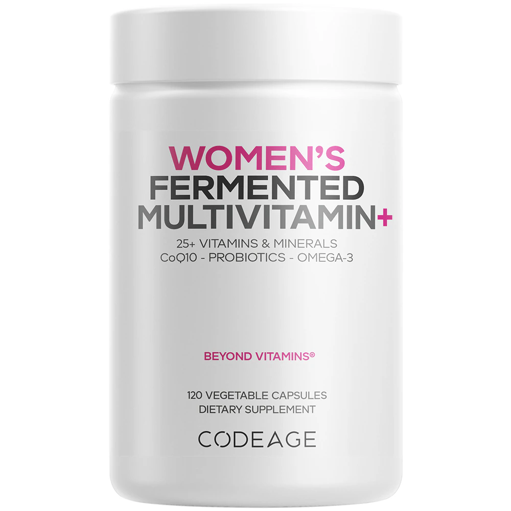Codeage Women's Multivitamin 25+ Fermented Vitamins & Minerals Probiotics & Enzymes -- 120 Capsules
