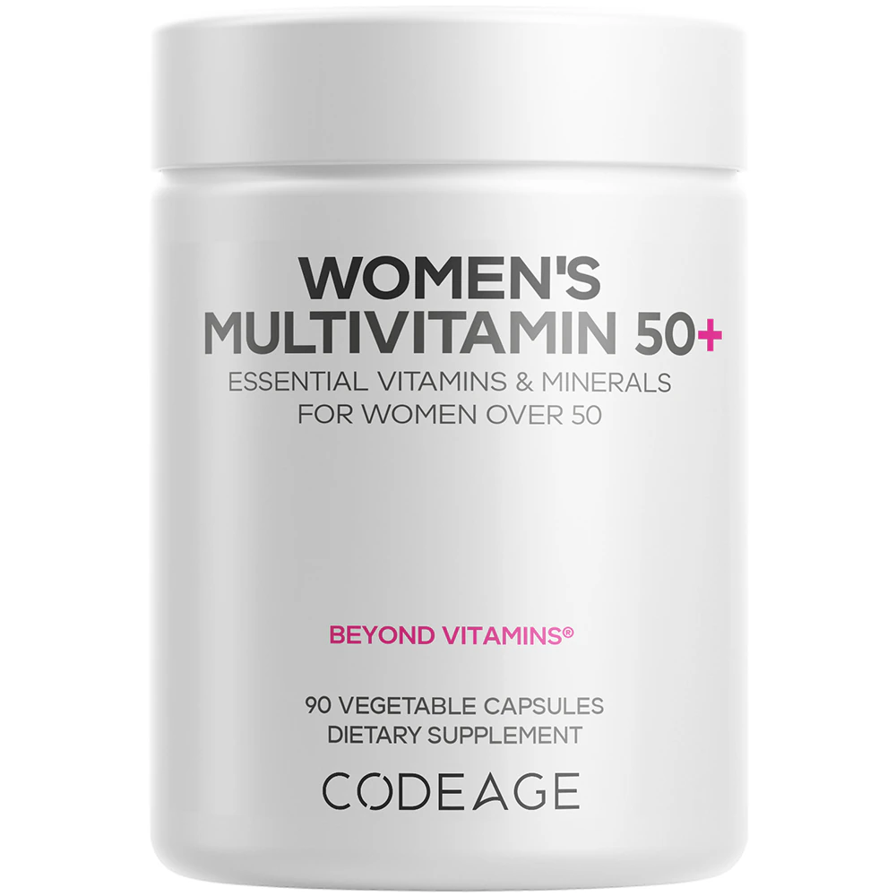Codeage Women's Multivitamin 50+ Essential Vitamins Minerals for Women Over 50 Superfoods -- 90 Capsules