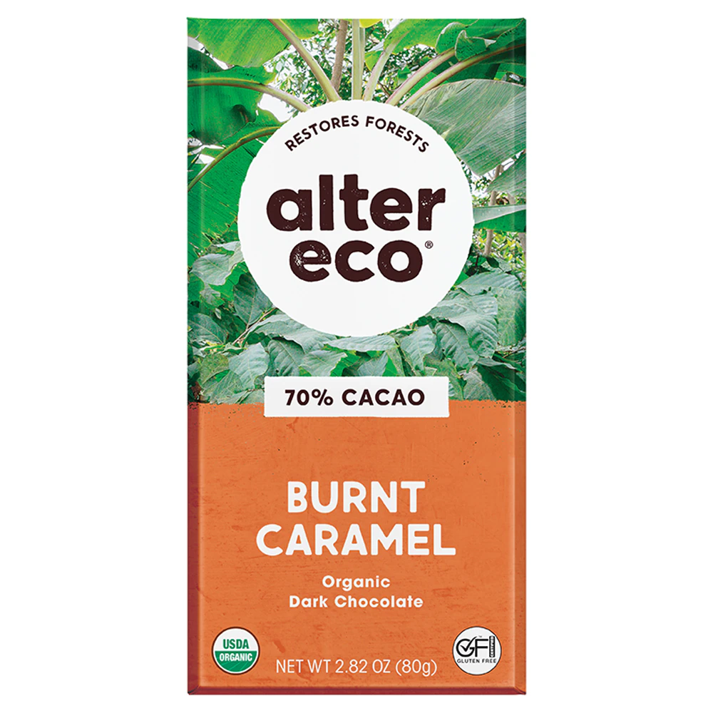 Alter Eco Deep Dark Salted Burnt Caramel Bar Chocolate -- 2.82 oz