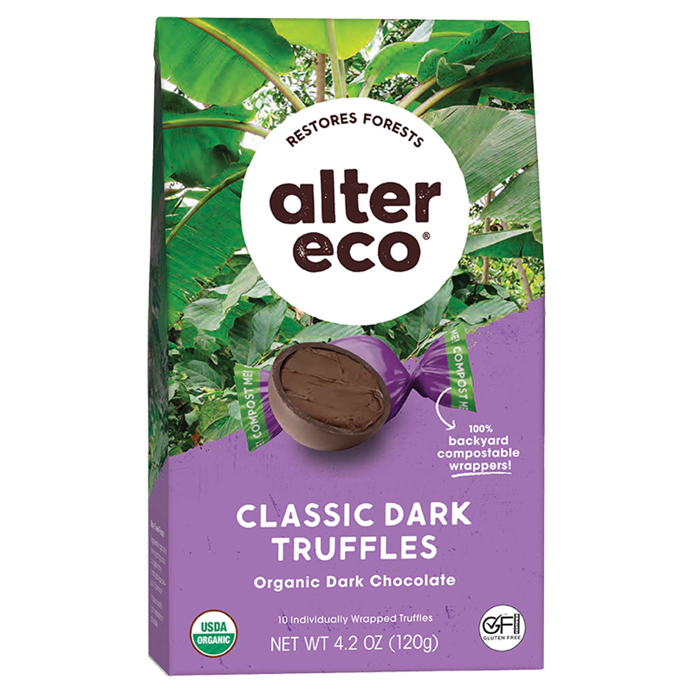 Alter Eco Organic Classic Dark Truffles Dark Chocolate -- 4.2 oz