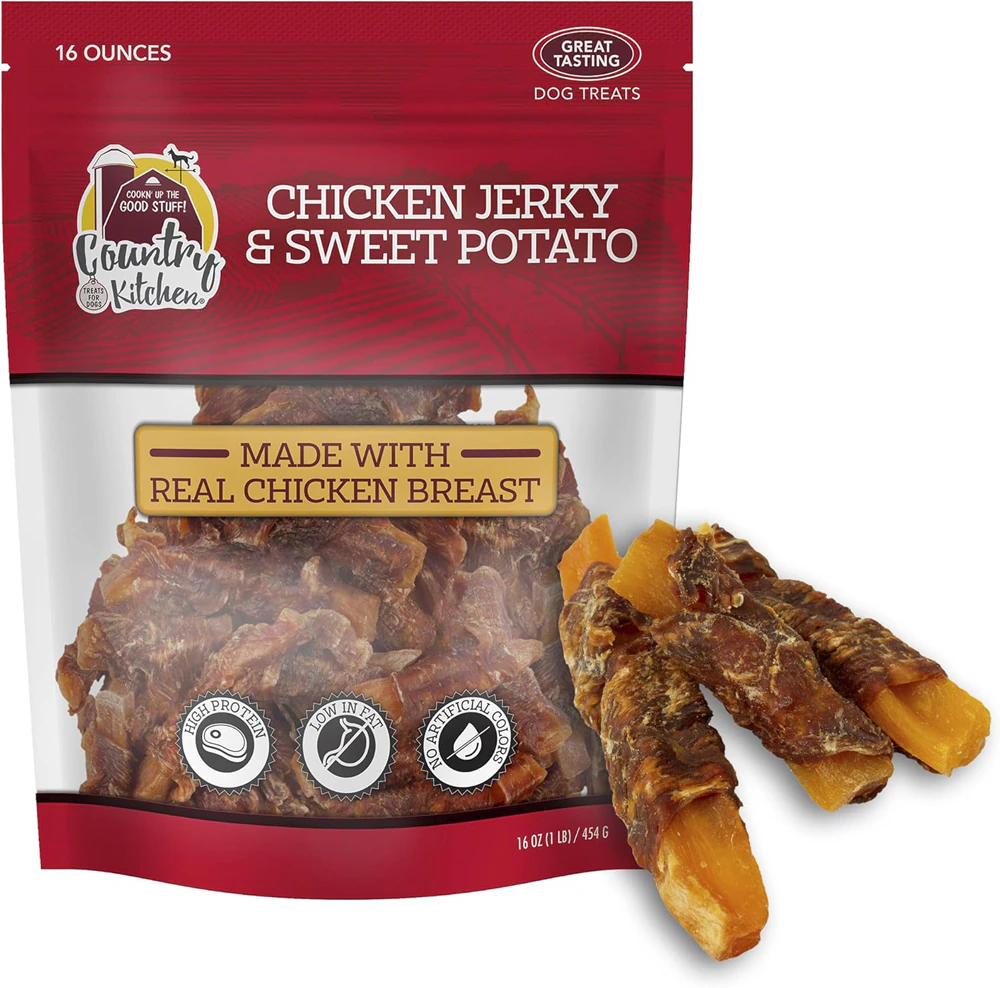 Country Kitchen Dog Jerky Wrap Chicken & Sweet Potato -- 16 oz