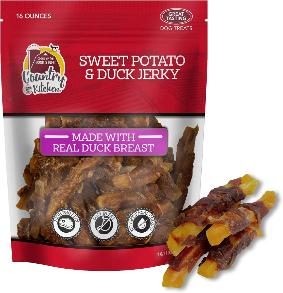 Country Kitchen Dog Jerky Wrap Duck & Sweet Potato -- 16 oz