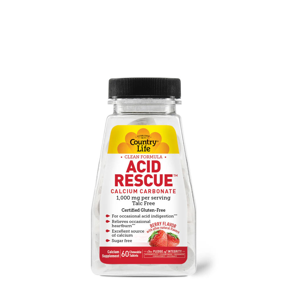 Country Life Acid Rescue? Berry -- 60 Chewable Tablets