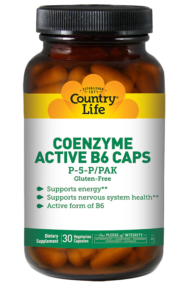 Country Life Active B-6 Caps -- 30 Capsules