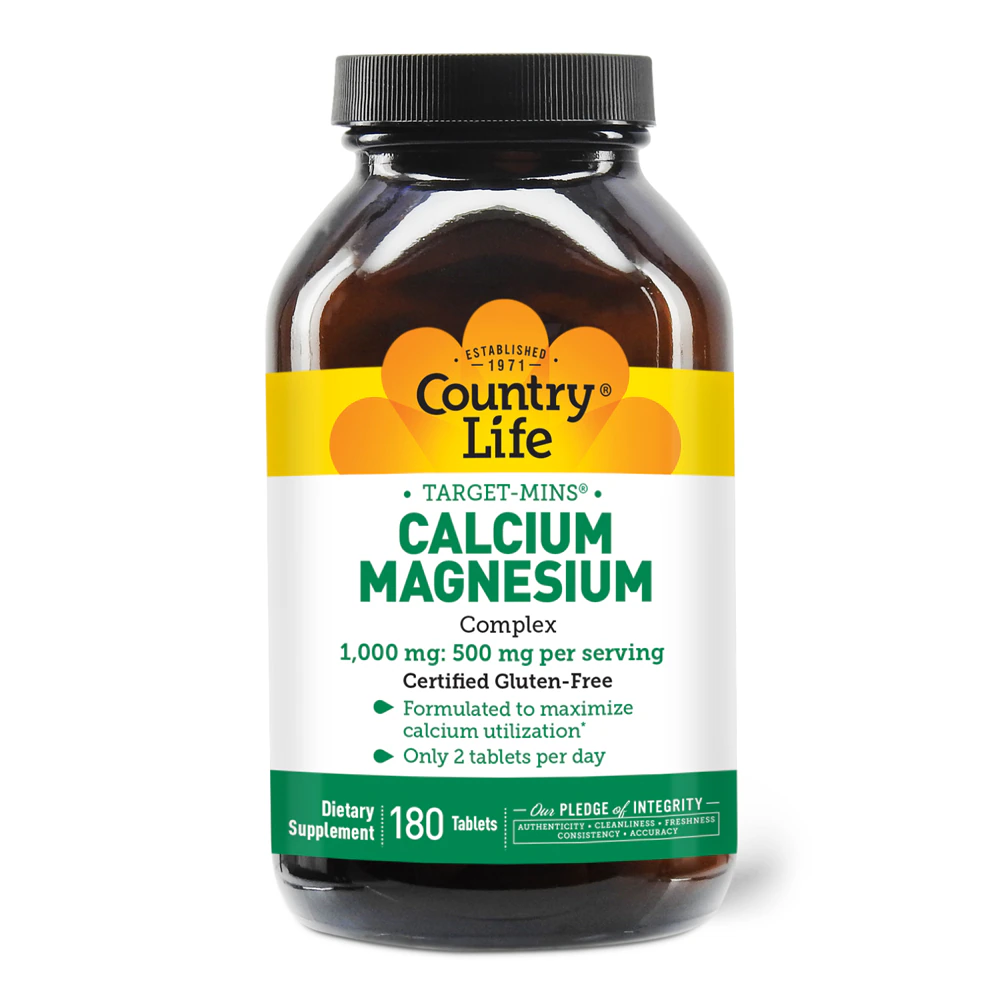 Country Life Calcium-Magnesium Complex -- 180 Tablets