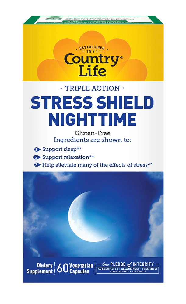 Country Life Stress Shield? Nighttime -- 60 Vegetarian Capsules