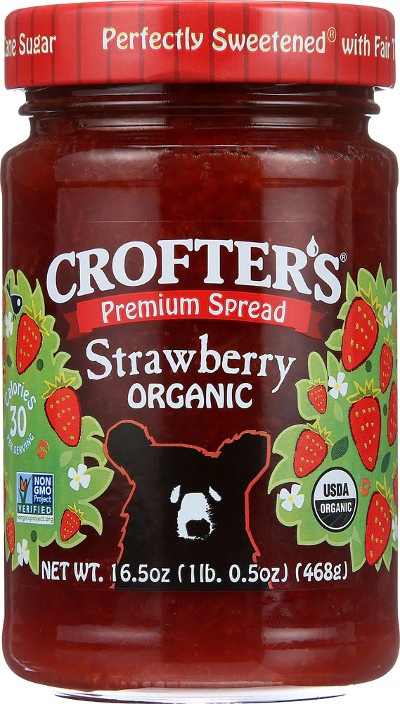 Crofters Organic Fruit Spread Strawberry -- 16.5 oz