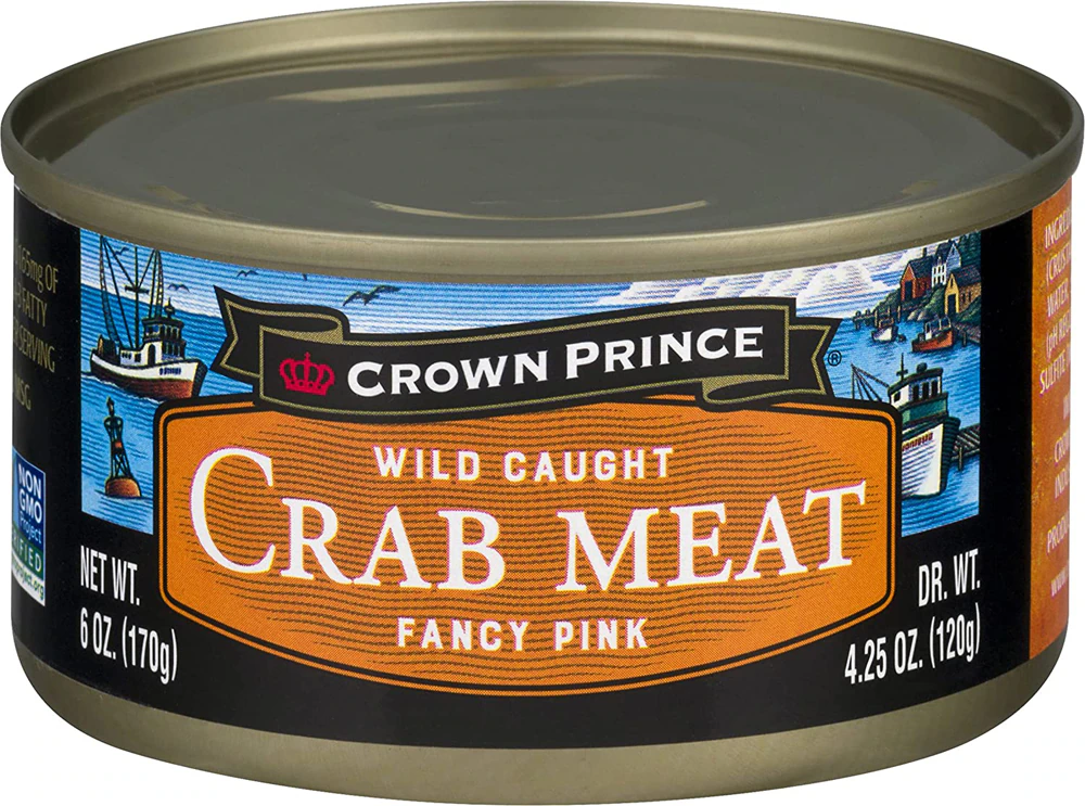 Crown Prince Non-GMO Wild Caught Crab Meat -- 6 oz