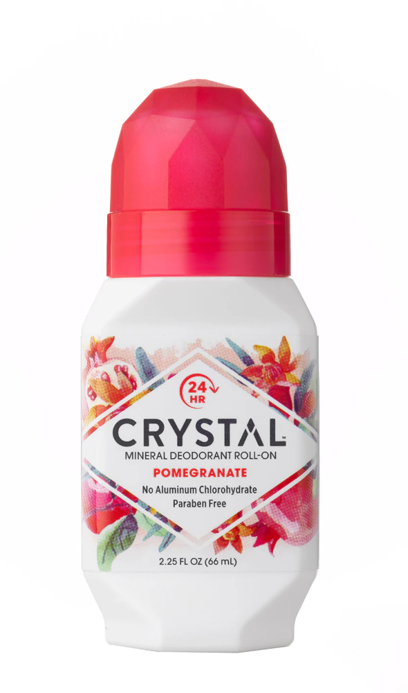Crystal Mineral Deodorant Roll-On Pomegranate -- 2.25 fl oz