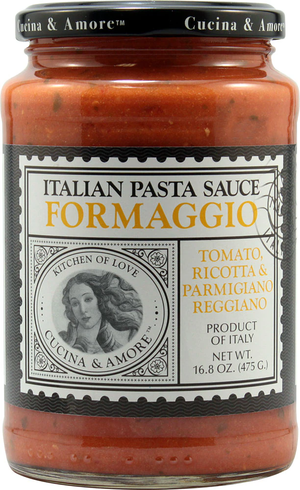 Cucina & Amore Gluten Free Italian Pasta Sauce Formaggio -- 16.8 oz