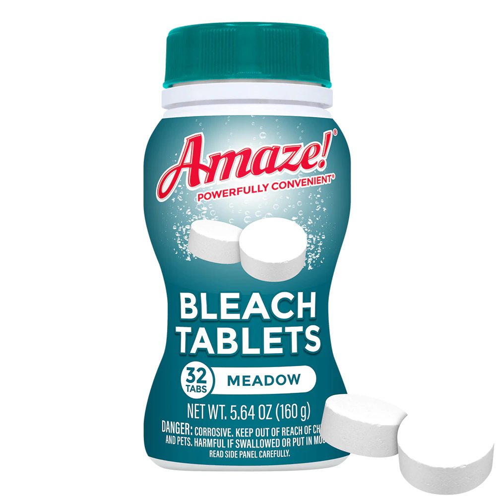 Amaze Bleach Tablets Concentrated Meadow -- 32 Tabs