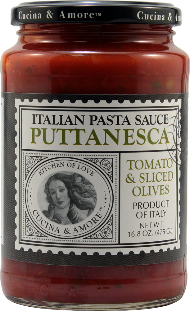 Cucina & Amore Gluten Free Italian Pasta Sauce Puttanesca -- 16.8 oz