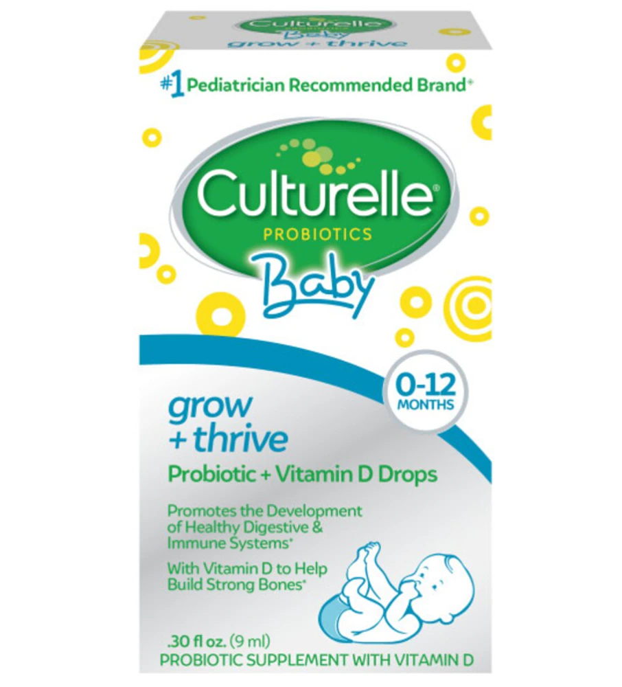 Culturelle Baby Probiotic & Vitamin D Drops 0-12 Months -- 0.3 fl oz