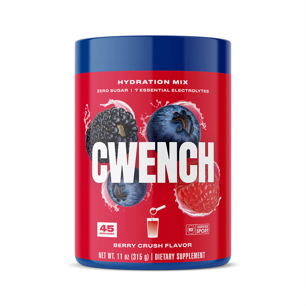 Cwench Hydration Electrolyte Mix - NSF Certified for Sport Berry Crush -- 11 oz