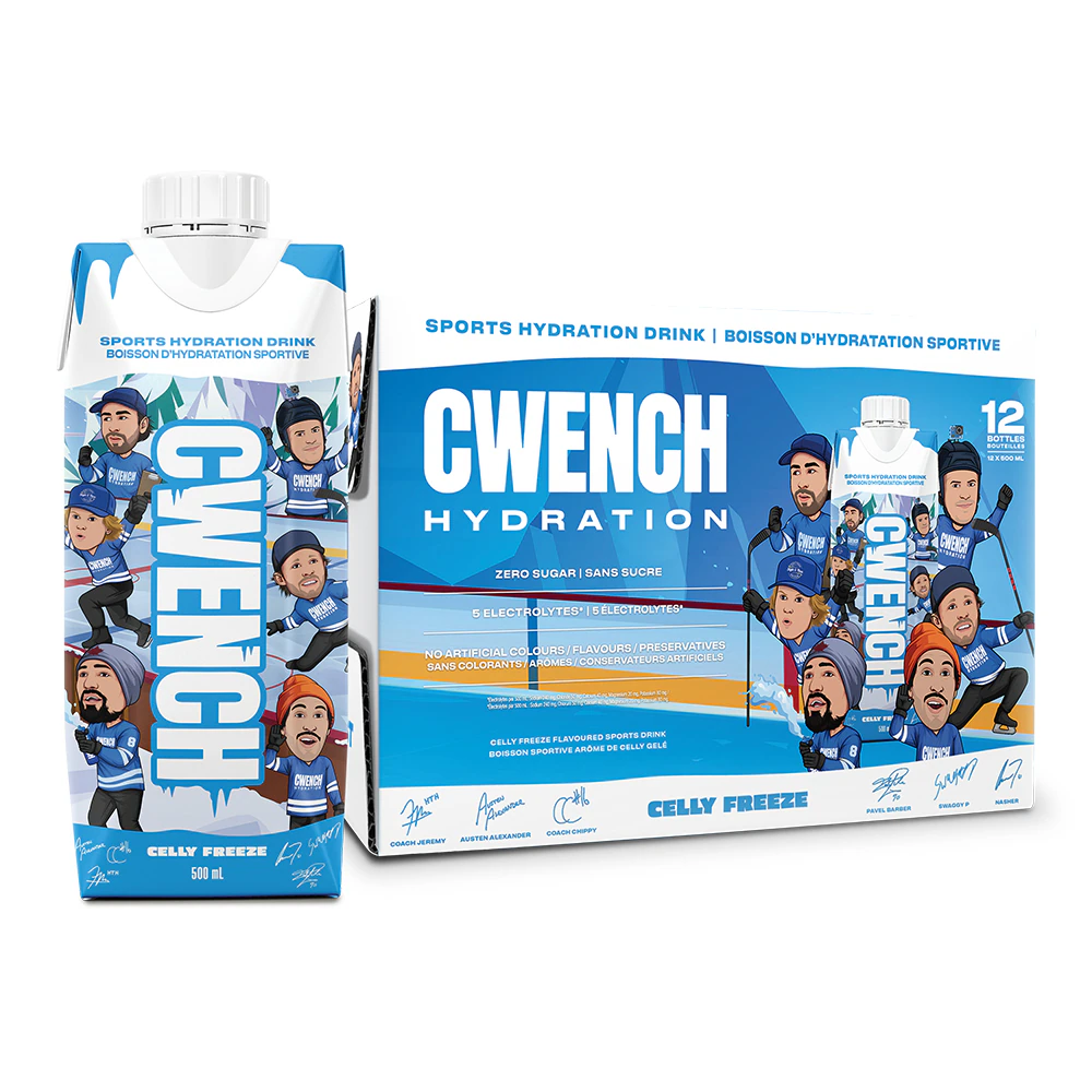 Cwench Hydration Sports Drink Celly Freeze -- 12 Bottles