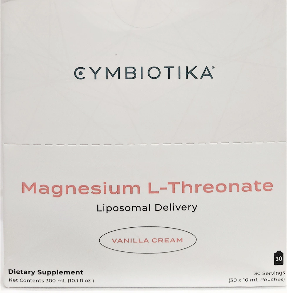 Cymbiotika Magnesium L-Threonate Liposomal Delivery Vanilla Creme -- 30 Servings