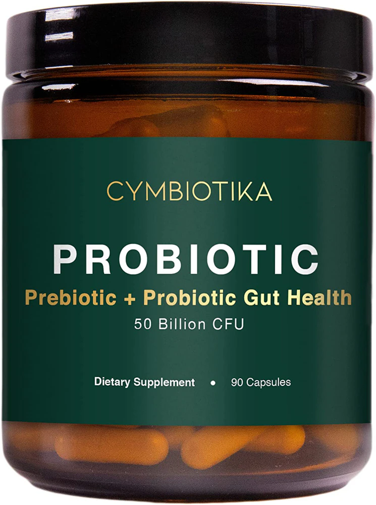 Cymbiotika Probiotic - Prebiotic + Probiotic Gut Health -- 50 billion CFU - 90 Capsules
