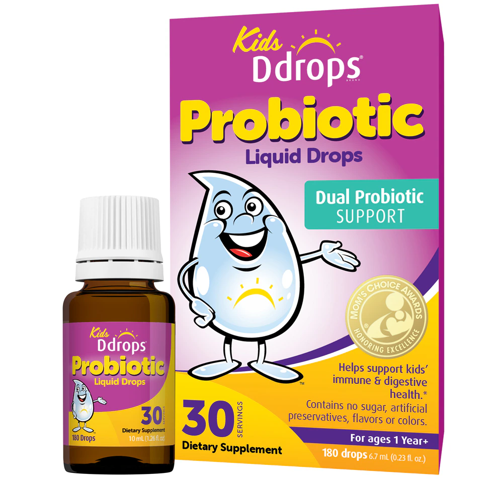 D Drops Kids Probiotic Liquid Drops - 30 servings -- 0.23 fl oz