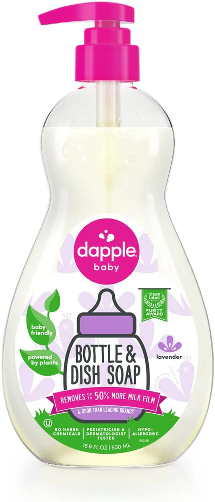 Dapple Baby Bottle & Dish Soap Lavender -- 16.9 fl oz