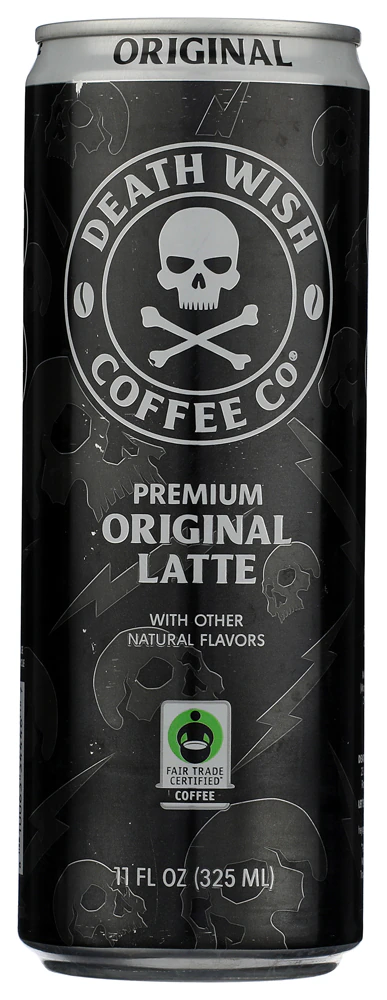 Death Wish Coffee Premium Latte Original -- 11 fl oz