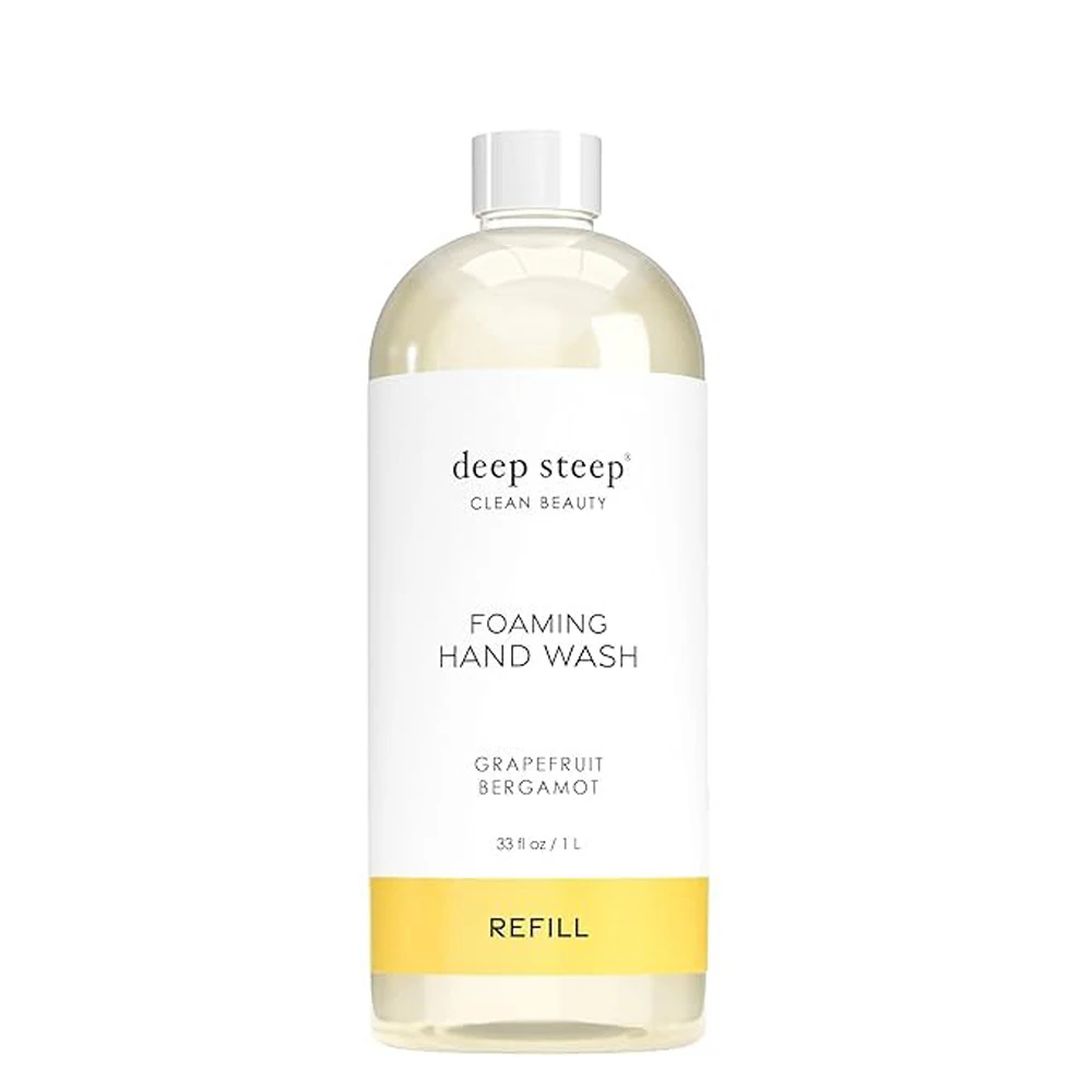 Deep Steep Foaming Hand Wash Clean Beauty Refill Grapefruit Bergamot -- 33.8 fl oz