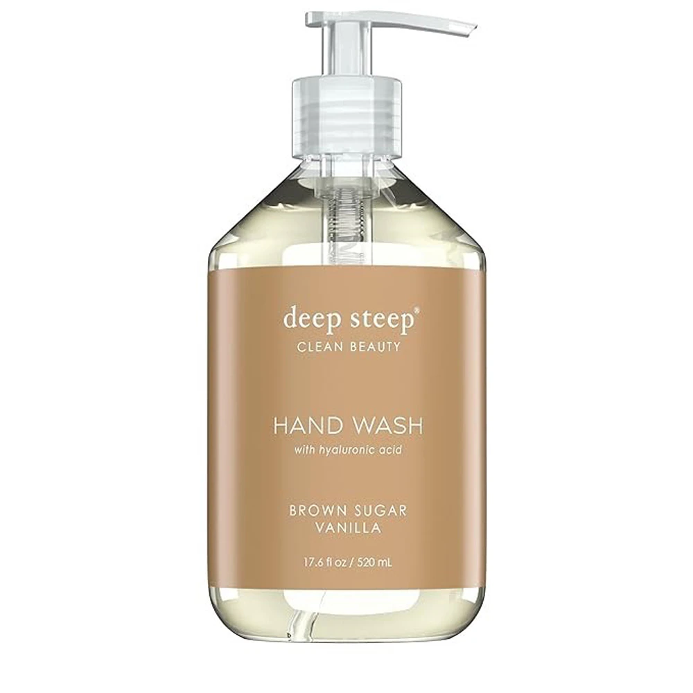 Deep Steep Hand Wash Clean Beauty Brown Sugar Vanilla -- 17.6 fl oz