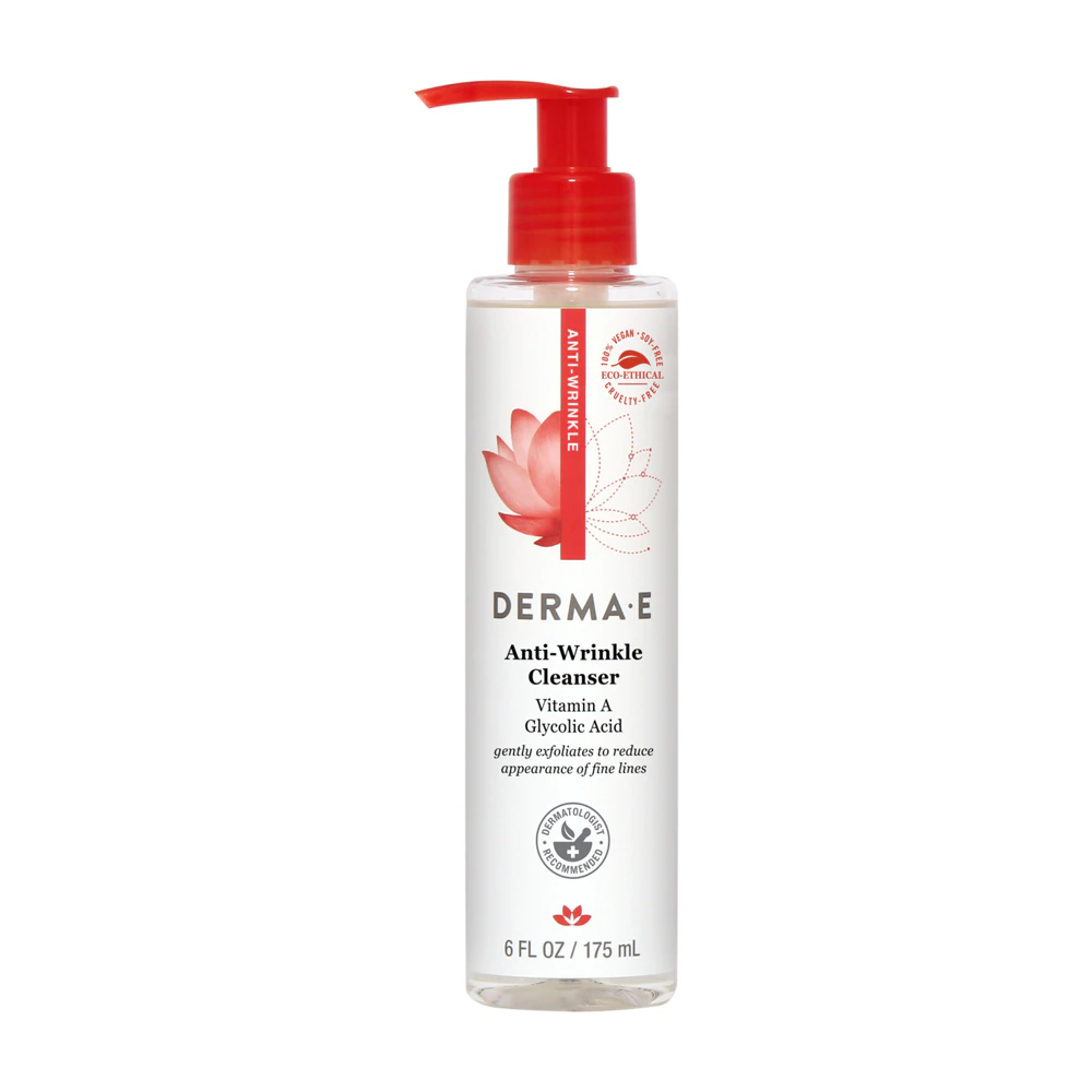 Derma E Anti-Wrinkle Cleanser -- 6 fl oz