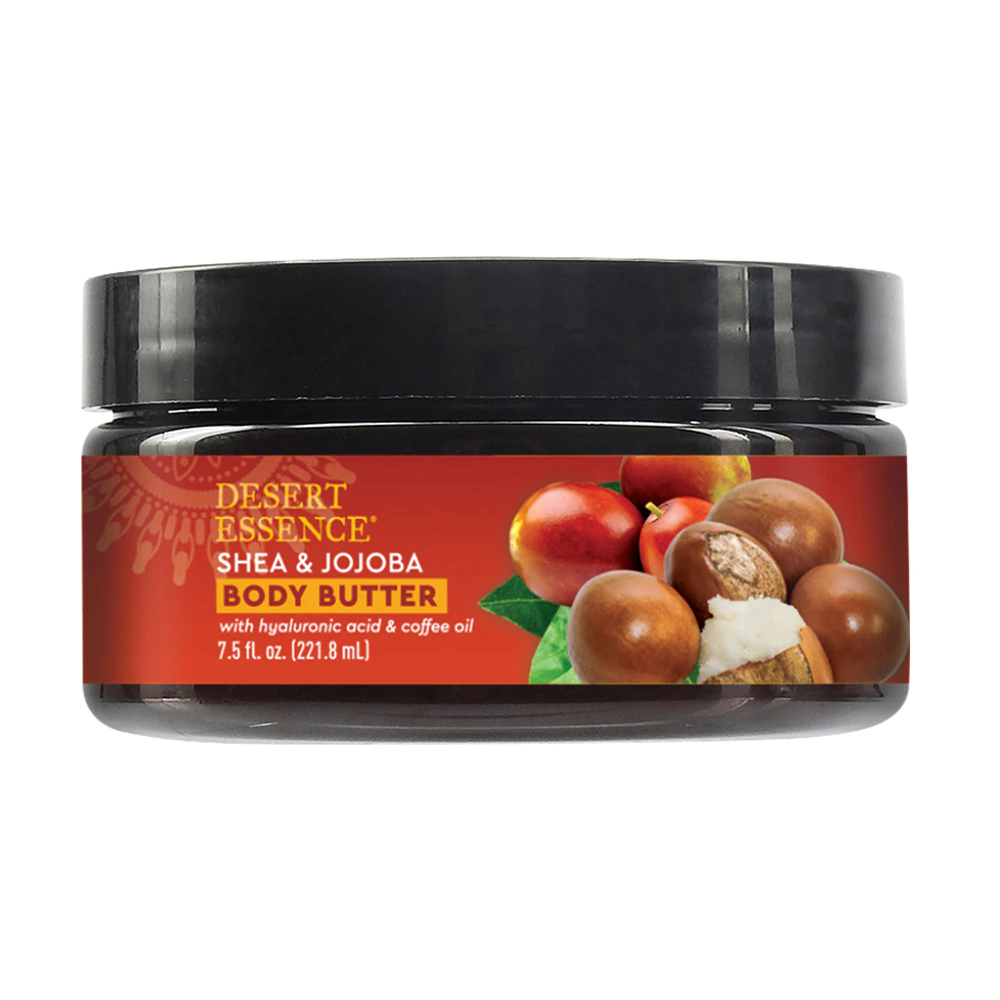 Desert Essence Body Butter with Hyaluronic Acid & Coffee Oil Shea & Jojoba -- 7.5 fl oz