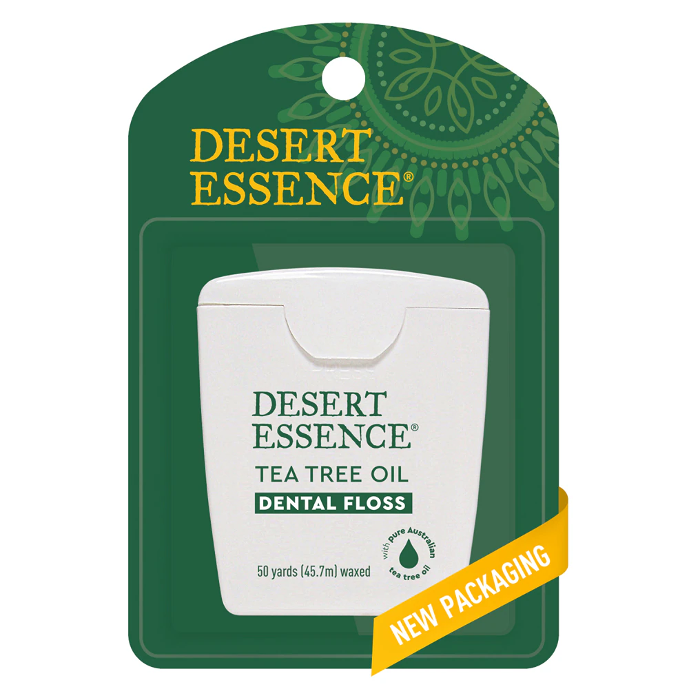 Desert Essence Dental Floss Tea Tree Oil -- 50 Yards