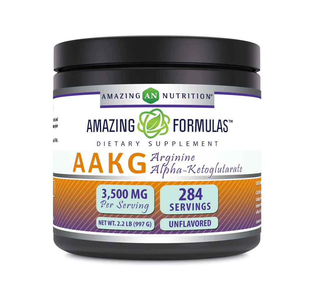 Amazing Nutrition AAKG Arginine Alpha-Ketoglutarate -- 3500 mg - 286 Servings