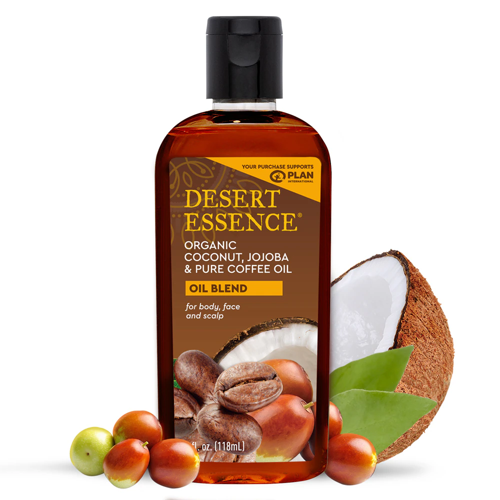 Desert Essence Organic Coconut Jojoba & Pure Coffee Oil -- 4 fl oz