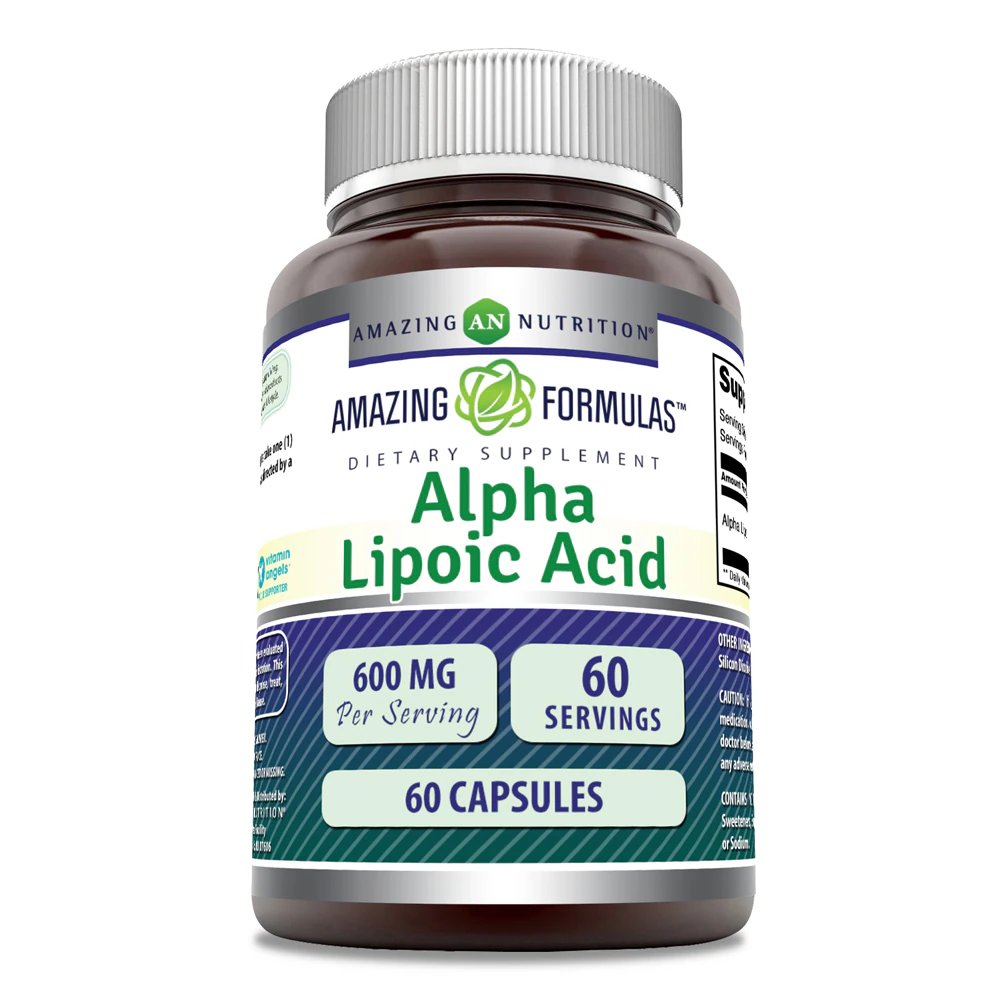 Amazing Nutrition Amazing Formulas Advanced Lipoic Acid -- 600 mg - 60 Capsules