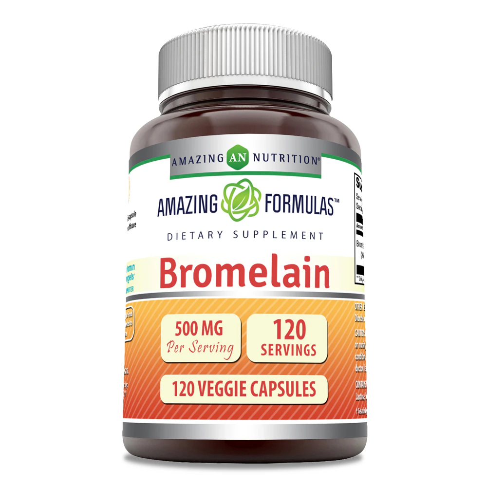 Amazing Nutrition Amazing Formulas?Bromelain -- 500 mg - 120 Veggie Capsules