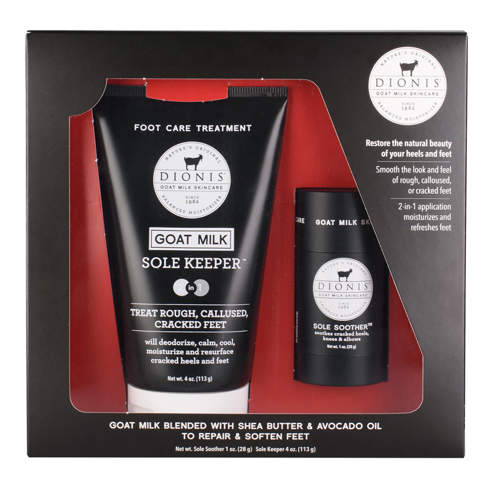 Dionis Goat Milk Skincare - Foot Care Goat Milk Treatment Set - 2 Pc -- 1 Set