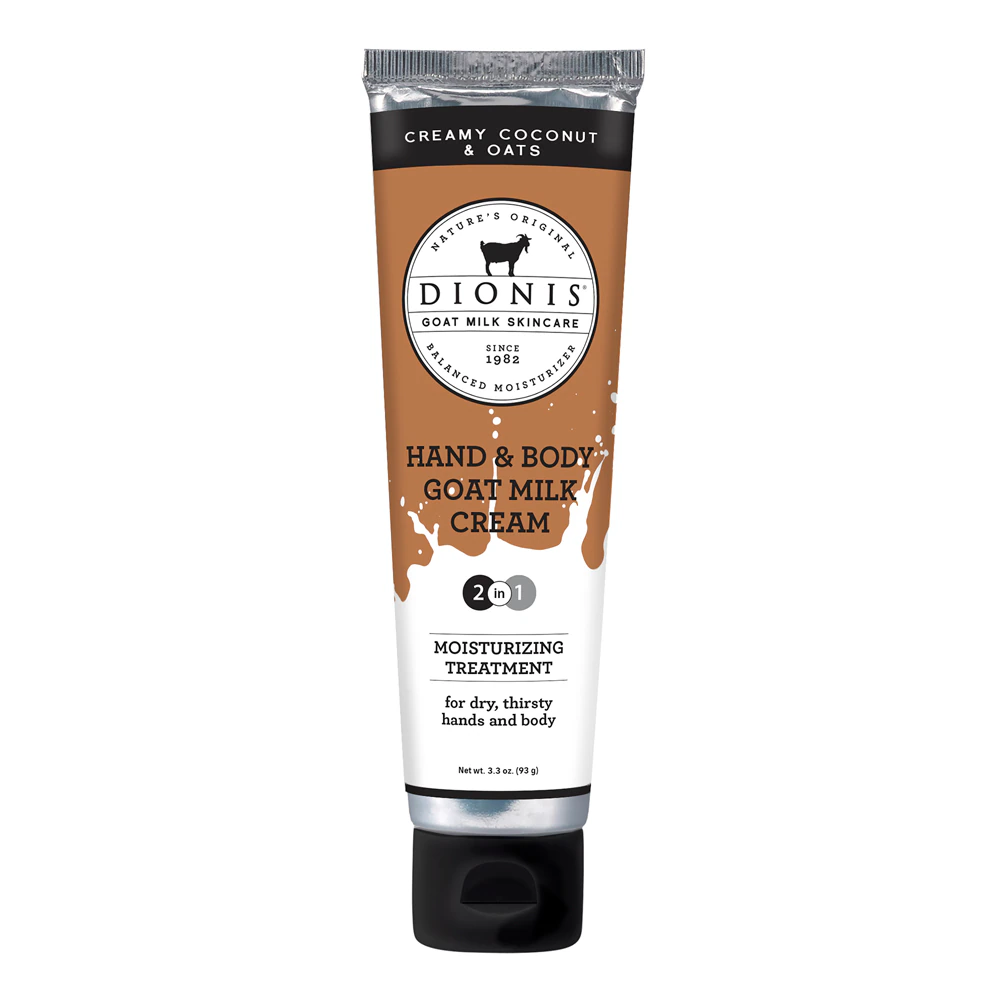 Dionis Hand & Body Goat Milk Cream Creamy Coconut & Oats -- 3.3 oz