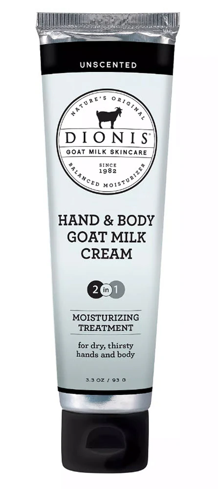 Dionis Hand & Body Goat Milk Cream Unscented -- 3.3 oz