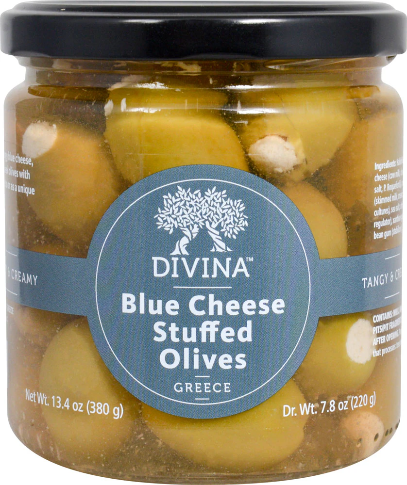 Divina Olives Stuffed with Blue Cheese -- 13.4 oz
