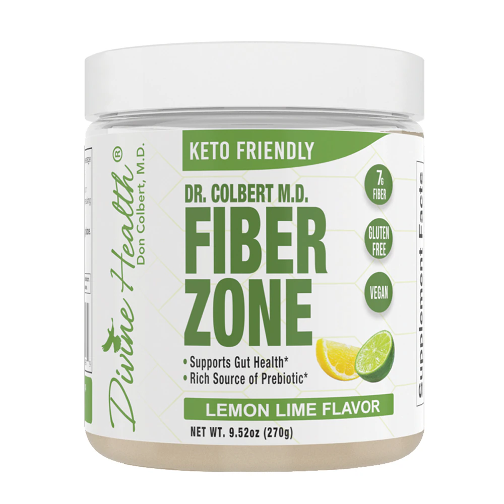 Divine Health Fiber Zone Lemon Lime -- 9.52 oz (30 servings)