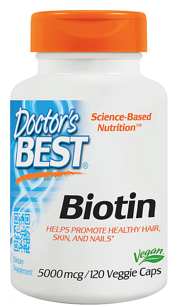 Doctor's Best Biotin -- 5000 mcg - 120 Veggie Caps