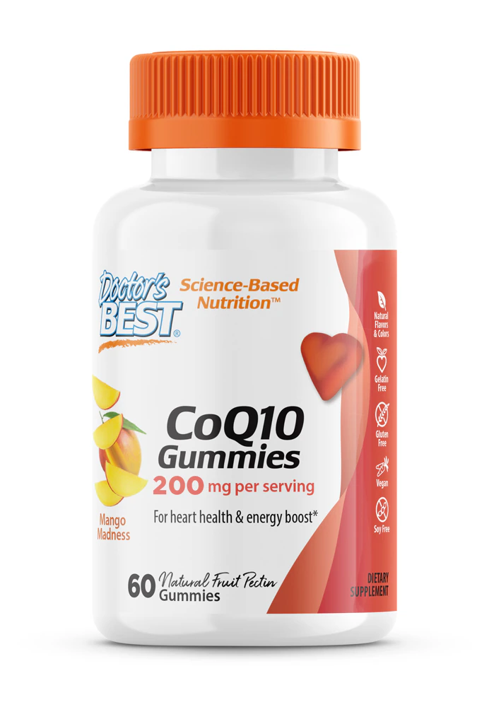 Doctor's Best CoQ10 Gummies Mango Madness -- 200 mg - 60 Gummies