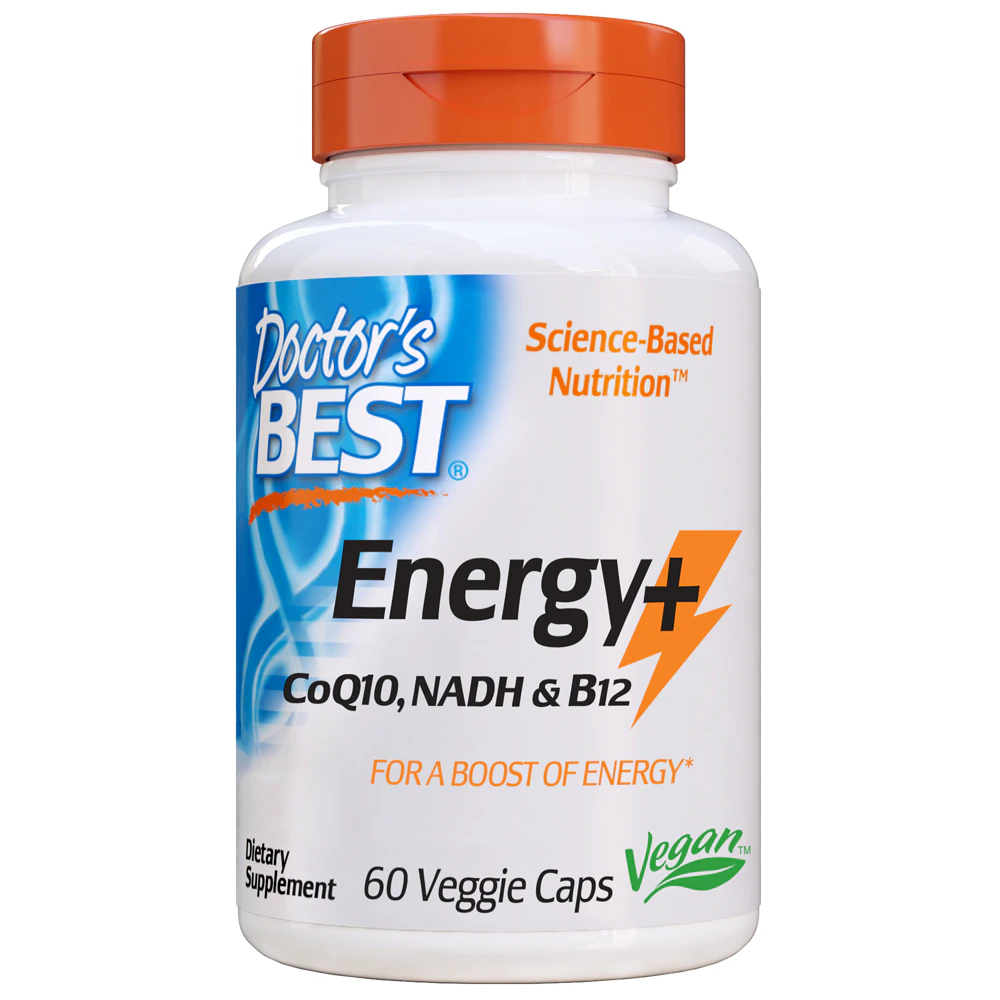 Doctor's Best Energy plus CoQ10 NADH & B12 -- 60 Veggie Caps
