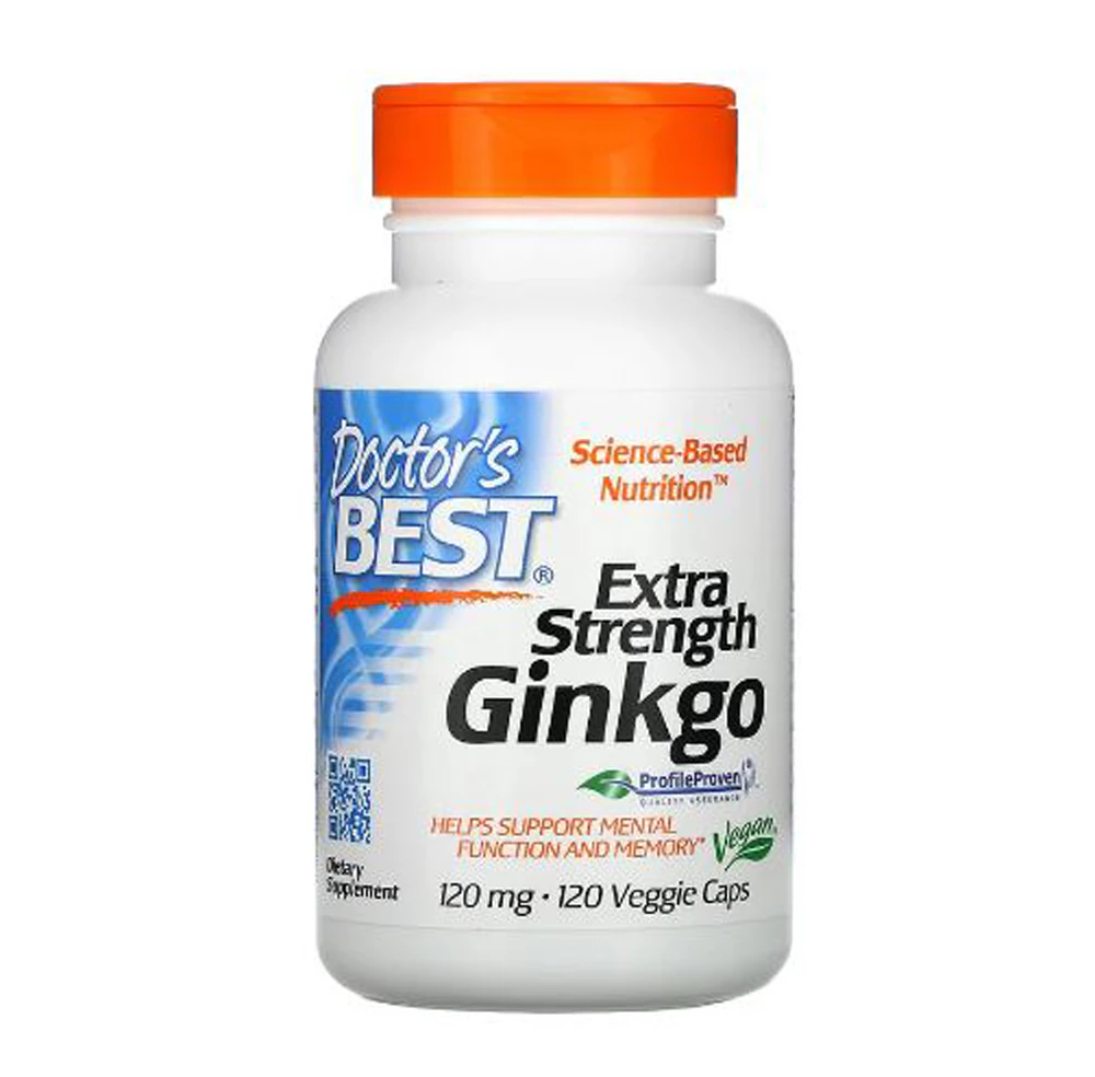 Doctor's Best Extra Strength Ginkgo -- 120 mg - 120 Veggie Caps