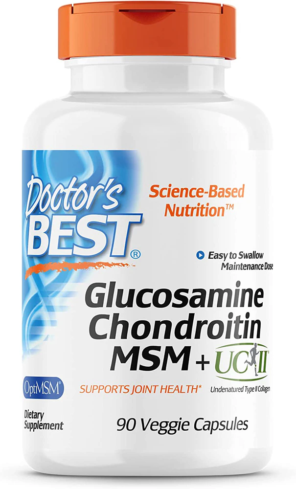Doctor's Best Glucosamine Chondroitin MSM + UCII -- 90 Veggie Capsules