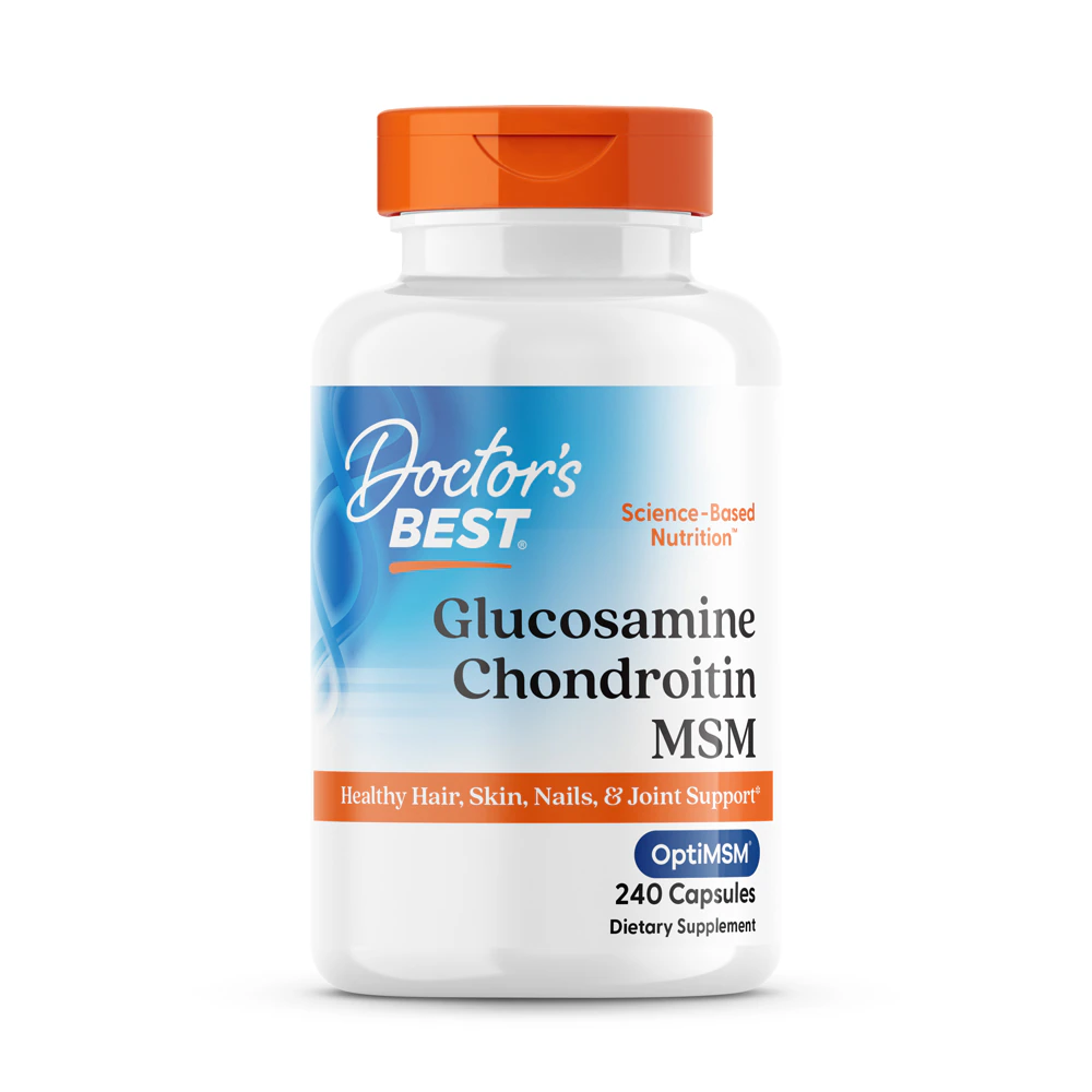 Doctor's Best Glucosamine Chondroitin MSM with OptiMSM -- 240 Capsules